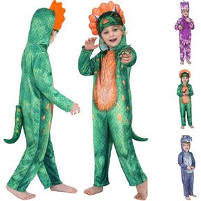 Wizland Toddlers Dinosaur Onesie Kids T Rex Costume Triceratops Velour, Kid Dinosaur Costume for Halloween in Kuwait