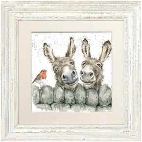 Wrendale Designs " Hee Haw Donkey's At The Wall (Distressed White) in Saudi Arabia