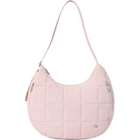 حقائب كتف منتفخة على شكل هلال من WESTBRONCO للنساء، حقائب يد مبطنة منتفخة، محفظة كتف من النايلون مع حزام قابل للتعديل in Kuwait