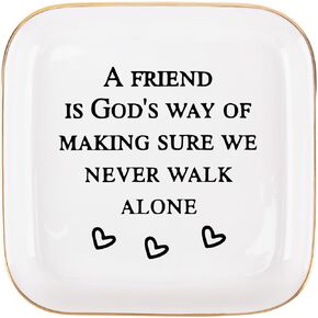 أفضل صديق هدايا عيد ميلاد للنساء صينية مجوهرات مسيحية، تخرج الصداقة للنساء أفضل صديق BFF عيد ميلاد مجوهرات حلية صينية طبق in Kuwait