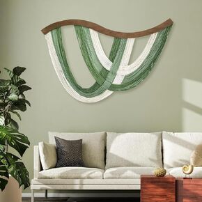 foutrey Macrame Wall Hanging Boho Wall Decor,Green Boho Wall Tapestry,Wall Art for Living Room and Bedroom A Manifestation Of A Free And Romantic Lifestyle in Saudi Arabia