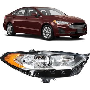 WFLNHB Front Right Headlight Assembly Replacement for Fusion 2017 2018 2019 Passenger Side DRL Projector Headlight Headlamp FO2503350 in Kuwait