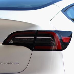 TWRAPS Tail Lights Smoke Tint PPF for Tesla Model 3 & Tesla Model Y, Smokey Taillamp Cover - Durable 8mil Paint Protection Film Guard, Tesla Accessories (Medium Smoke 50%) in Kuwait