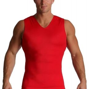 قميص Insta Slim Activewear المضغوط بدون أكمام برقبة على شكل حرف V VA00N1 in Kuwait