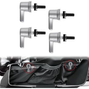 WYNMOTO Saddlebag Lever Lock,Security Hardware Theft Deterrent System Twist Block Fit For Harley Touring CVO Heritage Softail Motorcycle Fastener Bolts Nuts Mounting Kit 1992-2021 Chrome in Kuwait