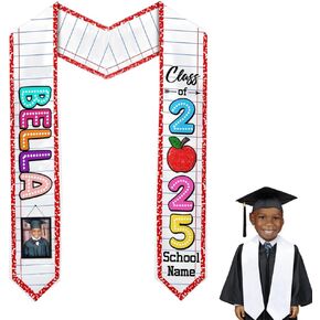 My4gifts Personalized Kindergarten Graduation Sash, Preschool Graduate Sash, 2025 Kindergarten Graduate Stole, Class of 2025 in Kuwait