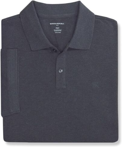 Banana Republic Mens 803392 Regular Fit Pique Mesh Organic Cotton Monogram Polo Shirt in Kuwait