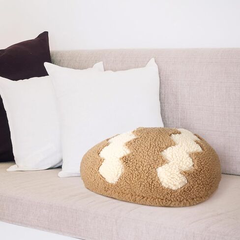 Bencailor 2 Pcs Easter Throw Pillows Plush Easter Egg Pillow Cushion Brown and Beige Egg Pillow Decoration for Easter Birthday Party Bedroom Sofa Gift Supplies, 7.87 x 12.99 Inch in Saudi Arabia