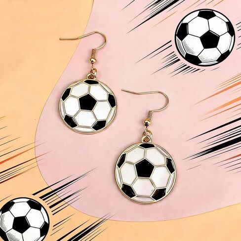 Soccer Bracelet Earrings for Soccer Mom Sports Beaded Stretch Bracelet for Game Day Fan Outfits Jewelry Soccer Party Favors Accessories in Saudi Arabia