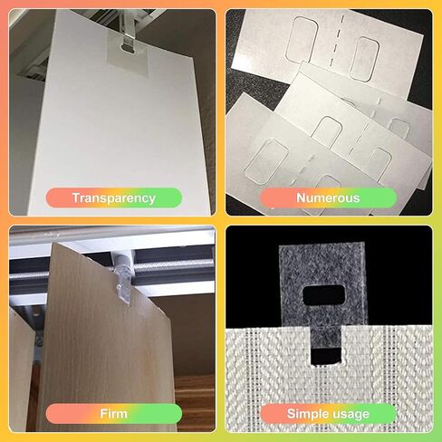 ZukoCert 60-Pack Vertical Blind Repair Kit – Clear Self-Adhesive Clips for Broken Blind Slats (Durable Reinforced Plastic, Easy to Apply, Ideal for Home & Office Vertical Blinds) in Kuwait