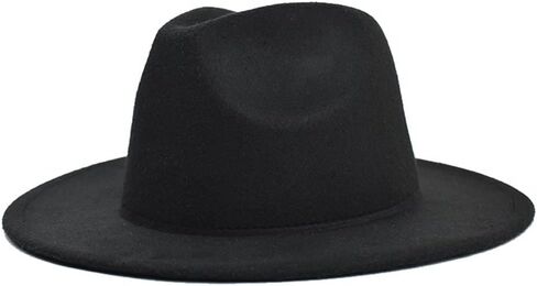 شعر الجاز فيدورا قبعة رعاة البقر الرجعية قبعة الحفلات قبعة الحفلات للجنسين قبعة عادية متعددة الاستخدامات (أ.) in Kuwait