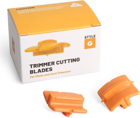 157400-1001 شفرات بديلة لقطع الورق، شفرات تشذيب الورق لشفرات Fiskars TrillTrack عالية المستوى، نمط قطع الورق المحمول I Blade 1968701005 للقطع والتسجيل (عبوتان) in Kuwait