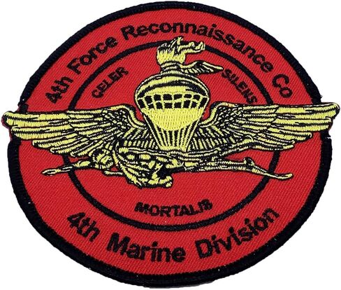 4th Force Recon 4th MARDIV Patch – Plastic Backing in Kuwait