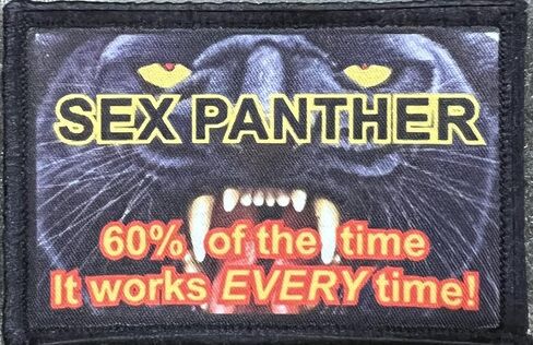 Redheaded Tshirts - Anchor Man Sex Panther Morale Patch - Funny Tactical Army Hook Patches Perfect for Your Plate Carrier Military Vest, Hat, Backpack - Made in The USA in Kuwait