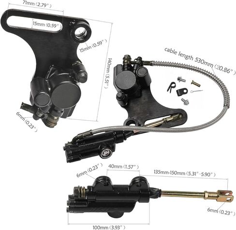 14" Rear Dirt Bike Wheel Assembly with Extended Swingarm - 90/100-14 Tire, Brake, Sprocket for Taotao, Apollo, SSR in Kuwait