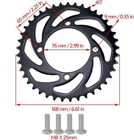 14" Rear Dirt Bike Wheel Assembly with Extended Swingarm - 90/100-14 Tire, Brake, Sprocket for Taotao, Apollo, SSR in Kuwait