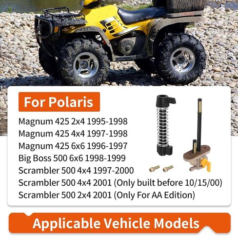 Petcock Fuel Shutoff Valve + Lever Extension W/Spring Kit For Polaris Magnum Big Boss Scrambler 425 500 1995-2001 7052190 7051014 in Saudi Arabia