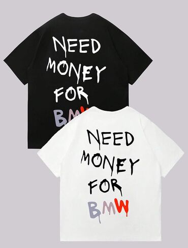 Men Short Sleeve Graphic T-Shirt 2-Pack for Casual Wear in Saudi Arabia