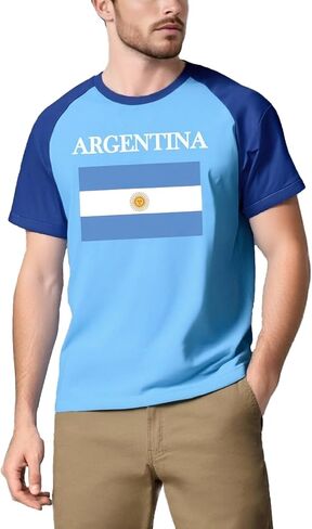 National Flag Shirt Men Soccer Lovers Tee 2026 World Cup Fan Soccer Tops Argentina Brazil USA Mexico Canada in Saudi Arabia