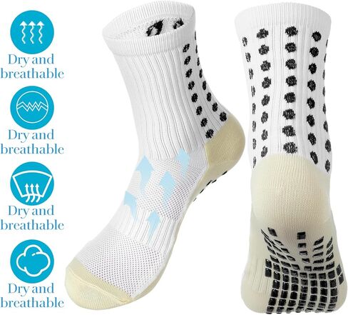 4 مجموعات من جوارب كرة القدم مع أكمام واقية للساق، وأكمام جورب كرة قدم مضادة للانزلاق، مجموعة جوارب رياضية للكبار لتدريب كرة القدم وكرة السلة in Kuwait