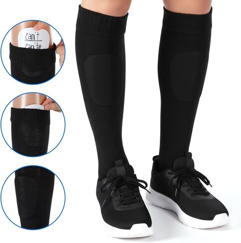 4 مجموعات من جوارب كرة القدم مع أكمام واقية للساق، وأكمام جورب كرة قدم مضادة للانزلاق، مجموعة جوارب رياضية للكبار لتدريب كرة القدم وكرة السلة in Kuwait