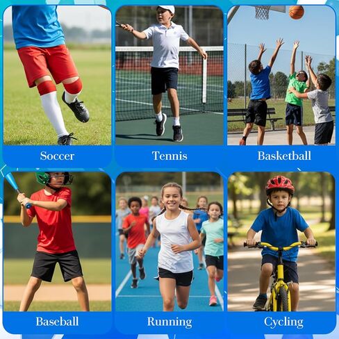 4 مجموعات من جوارب كرة القدم مع أكمام واقية للساق، وأكمام جورب كرة قدم مضادة للانزلاق، مجموعة جوارب رياضية للكبار لتدريب كرة القدم وكرة السلة in Kuwait