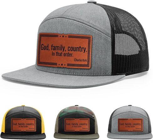 قبعة God Family Country الوطنية، قبعة تشارلي كيرك، قبعة الإيمان المسيحي الأمريكية in Kuwait