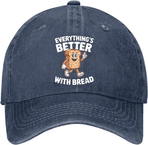 Everything's Better with Bread Hat for Women Soft Washed Distressed Baseball in Saudi Arabia