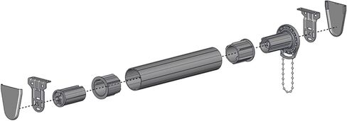 Rollease Sky Line SL20 Roller Shade Clutch6 Colors for Shades Over 15 LBs. (Black) in Kuwait