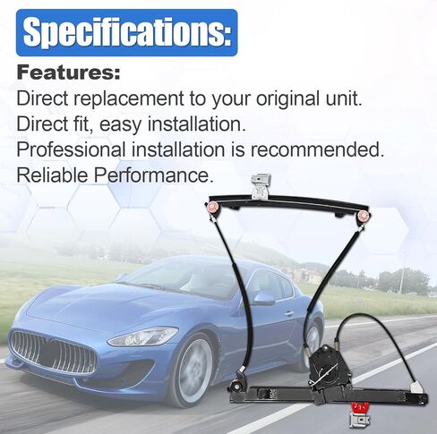 84934500 Left Rear Door Window Regulator W/O Motor for Maserati Quattroporte M139 2003-2013 66945500 Power Window Regulator in Kuwait