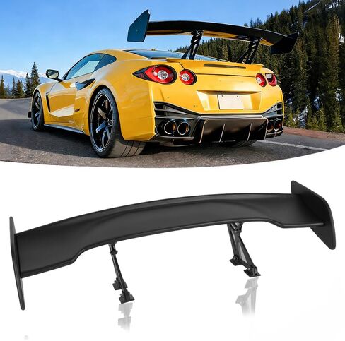 GT Wing Spoiler,Glossy Black 47Inch Universal Spoiler for Cars Adjustable Rear Trunk Spoiler Wing Racing Spoiler, Lightweight ABS Car Spoiler Wing GT Style in Kuwait