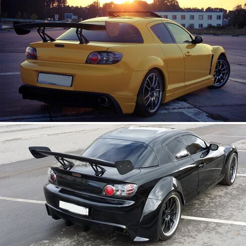 GT Wing Spoiler,Glossy Black 47Inch Universal Spoiler for Cars Adjustable Rear Trunk Spoiler Wing Racing Spoiler, Lightweight ABS Car Spoiler Wing GT Style in Kuwait