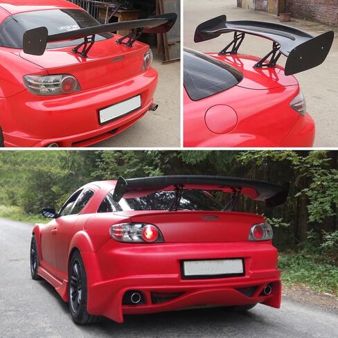 GT Wing Spoiler,Glossy Black 47Inch Universal Spoiler for Cars Adjustable Rear Trunk Spoiler Wing Racing Spoiler, Lightweight ABS Car Spoiler Wing GT Style in Kuwait