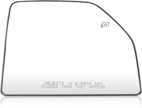 Left Driver Side Mirror Glass Replacement For 2015-2021 Ford F150 2017-2022 Ford F250 F350 F450 F550 Super Duty Truck, Lower Towing Mirror Glass with Power Heated FL3Z17K707V, FL317K707U in Kuwait