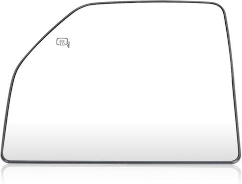 Left Driver Side Mirror Glass Replacement For 2015-2021 Ford F150 2017-2022 Ford F250 F350 F450 F550 Super Duty Truck, Lower Towing Mirror Glass with Power Heated FL3Z17K707V, FL317K707U in Saudi Arabia