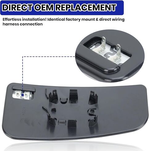 Left Driver Side Mirror Glass Replacement For 2015-2021 Ford F150 2017-2022 Ford F250 F350 F450 F550 Super Duty Truck, Lower Towing Mirror Glass with Power Heated FL3Z17K707V, FL317K707U in Saudi Arabia