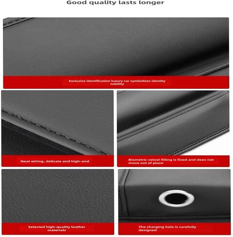 Car Seat Gap Organizer & Cup Holder Expander - Anti-Slip Design, Universal Fit for SUV/Truck, Prevent Phone/Keys Falling (Black) in Kuwait