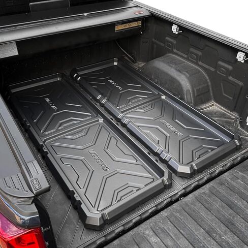 صينية تنظيم سرير الشاحنة المنزلقة للخارج، نظام تخزين البضائع عالي التحمل مع سهولة الوصول إلى الباب الخلفي، يناسب منظم سرير فائق التحمل بالحجم الكامل مقاس 6'7 بوصات، مادة HDPE متينة، بدون حفر in Kuwait