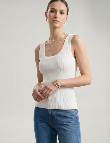 MAPICK Tank Tops for Women Ribbed Fitted Sleeveless Camisole Summer Basic Stretchy Slim Cute Y2K Going Out Top in Saudi Arabia