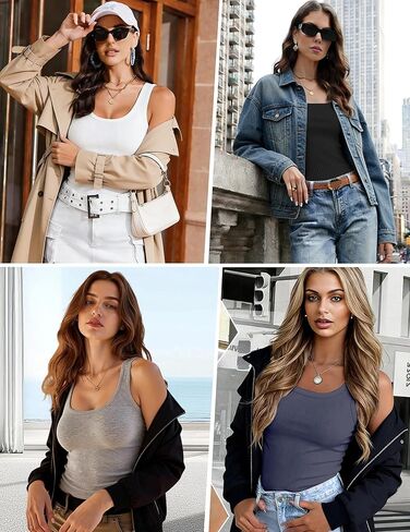 MAPICK Tank Tops for Women Ribbed Fitted Sleeveless Camisole Summer Basic Stretchy Slim Cute Y2K Going Out Top in Saudi Arabia