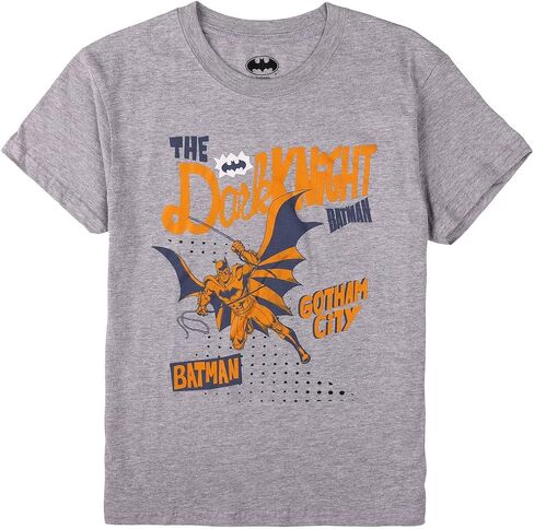 Bioworld Batman Dark Knight Boy's 3-Pack Crew Neck Short Sleeve T-Shirt Set in Saudi Arabia