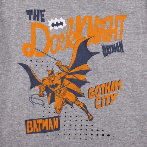 Bioworld Batman Dark Knight Boy's 3-Pack Crew Neck Short Sleeve T-Shirt Set in Saudi Arabia