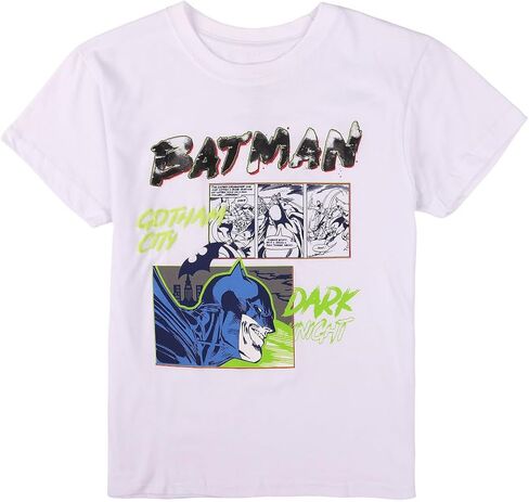 Bioworld Batman Dark Knight Boy's 3-Pack Crew Neck Short Sleeve T-Shirt Set in Saudi Arabia