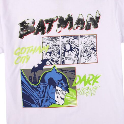 Bioworld Batman Dark Knight Boy's 3-Pack Crew Neck Short Sleeve T-Shirt Set in Saudi Arabia