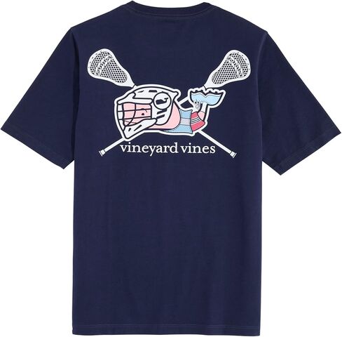 تي شيرت للأولاد من Vineyard Vines للأولاد من Lacrosse Player Whale بأكمام قصيرة وجيب in Saudi Arabia