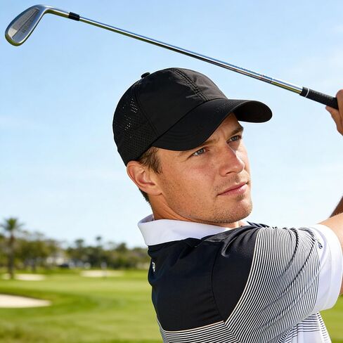 Womens Quick-Drying Criss-Cross Baseball-Cap Lightweight-Golf-Sport-Hat Ponytail-Sun-Hat Summer Medium in Kuwait