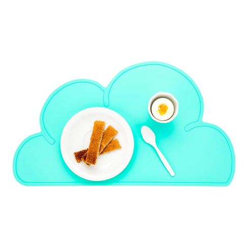 Restaurantware Silicone Cloud Shaped Food Placemat - Pink - Non-Slip - Easy Clean - Tabletop Protection - Great For Infants Toddlers & Kids - 18 3/4" x 10 1/2" - 1ct Box in Saudi Arabia