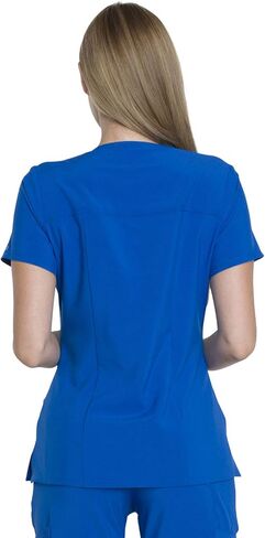 Dickies EDS Essentials Women Scrubs Top V-Neck DK735, S, Royal in Saudi Arabia