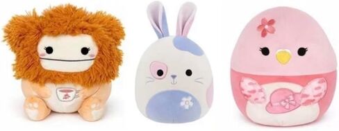 Squishmallows 2026 Easter Squad Bigfoot Parakeet Bunny 5 Inch Mini Plush Doll, Set of 3 in Saudi Arabia