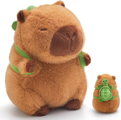 Athionsu 9’’ Capybara Plush with Avocado Soft Stuffed Animal Toy, Cute Kawaii Plush Pillow Gift for Kids Boys and Girls, Adults in Kuwait